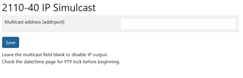 Licensed 2110-40 IP Simulcast page